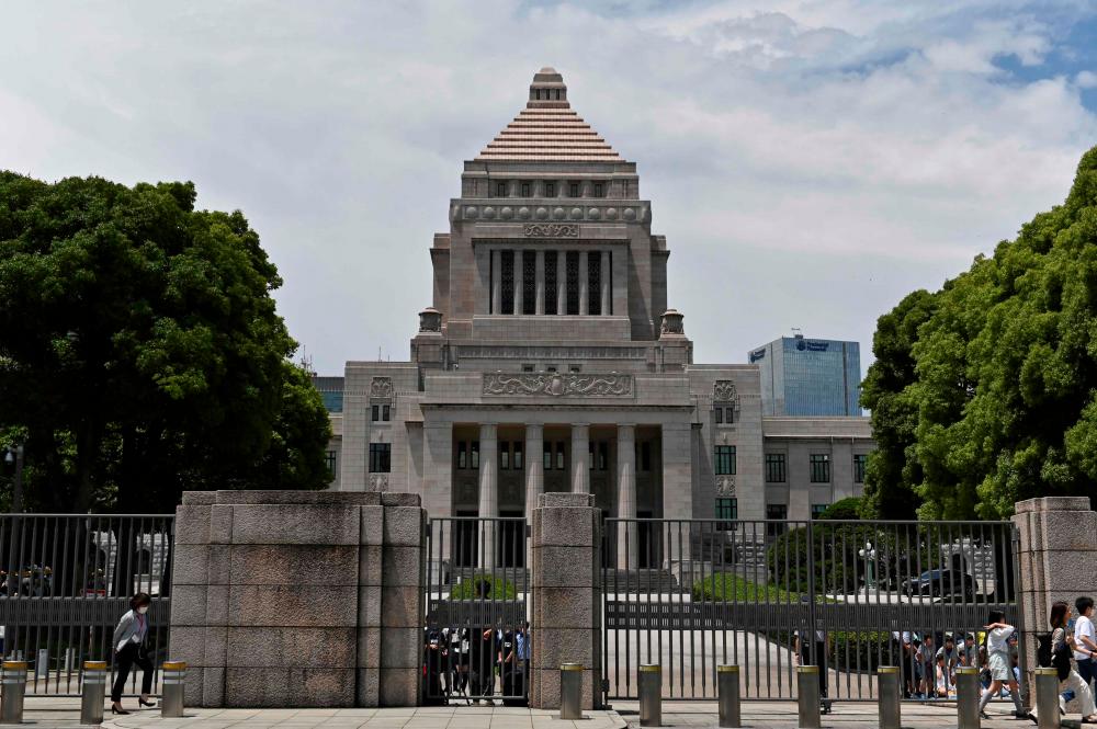 The National Diet Building of Japan is seen in Tokyo on June 16, 2023/AFPPix