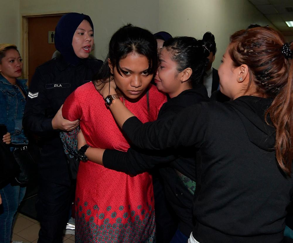 Nurul Shamira Mazlan was charged in the Johor Baru magistrates’ court here today with causing the death of her two-year-old daughter on Jan 13, this year. - Bernama