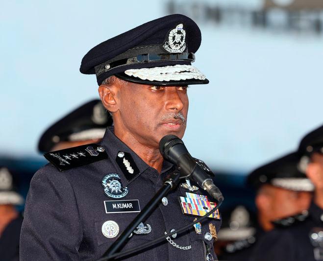 Ketua Polis Johor Datuk CP M Kumar - fotoBERNAMA