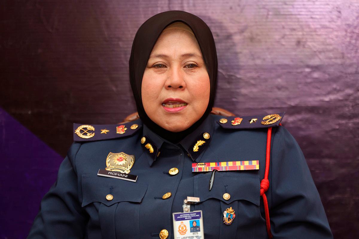 Pengarah JBPM Johor, Siti Rohani Nadir. - fotoBERNAMA