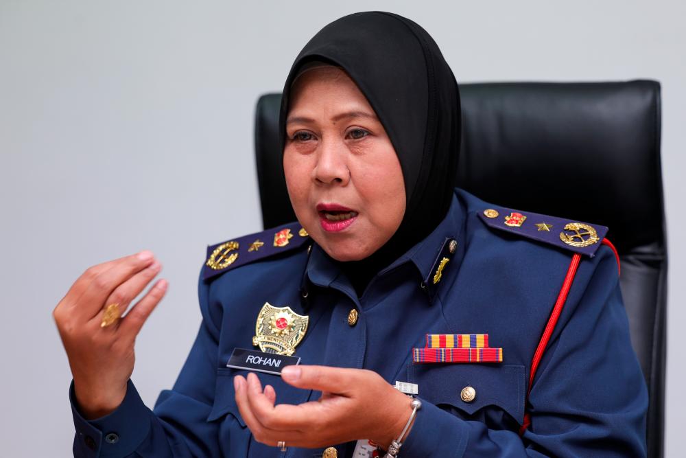 Johor JBPM director, Siti Rohani Nadir. - BERNAMAPIX