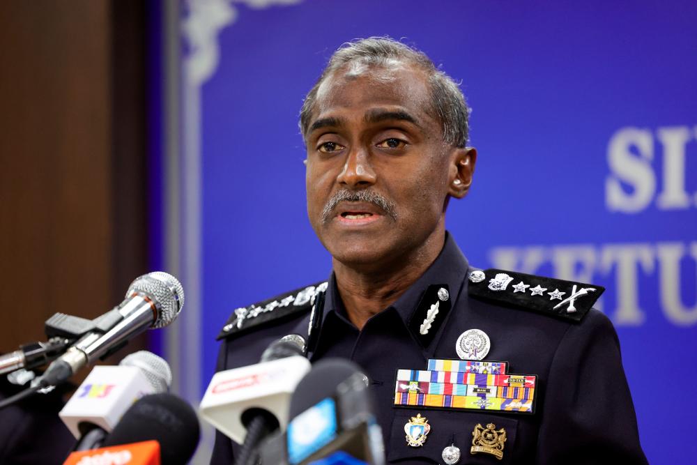 Johor police chief, CP M Kumar. - BERNAMAPIX