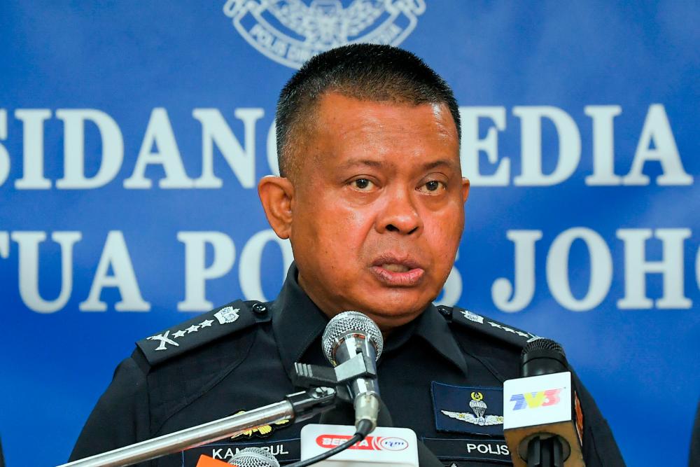 Ketua Polis Johor Datuk Kamarul Zaman Mamat. fotoBERNAMA