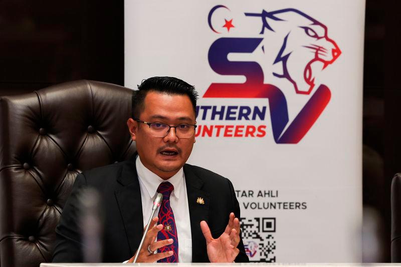 Johor Youth, Sports, Entrepreneur Development and Cooperatives Committee chairman Mohd Hairi Mad Shah - BERNAMApix