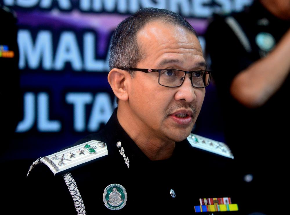 Johor Immigration director, Baharuddin Tahir. - BERNAMAPIX