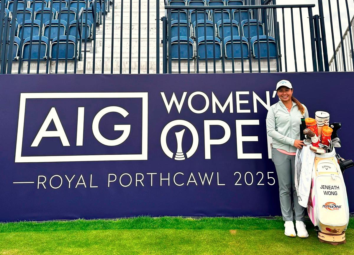 Jeneath Wong at the AIG Women’s Open