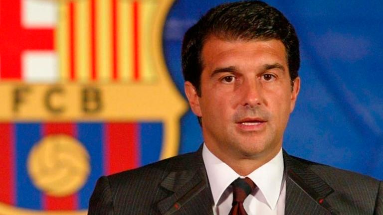 Barca candidate Laporta goads Real Madrid with cheeky campaign poster