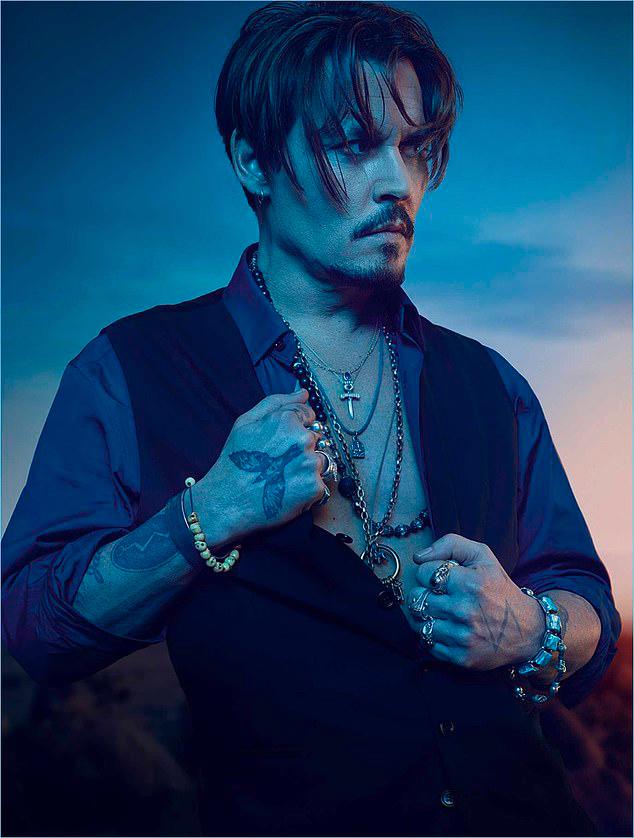 Depp modelling for Dior Sauvage