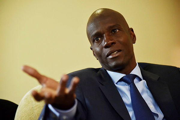 Jovenel Moise, Haitian presidential candidate of PHTK Political Party, speaks during an interview with AFP — AFP