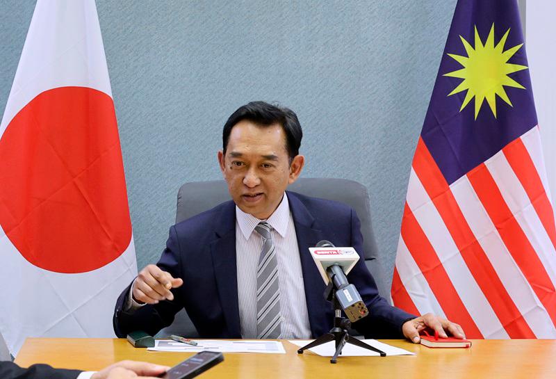 Deputy Chief of Mission of the Embassy of Malaysia in Tokyo, Japan Anwar Udzir during a press conference in conjunction with the Deputy Prime Minister and Minister of Rural and Regional Development Datuk Seri Dr Ahmad Zahid Hamidi's seven-day working visit to Tokyo and Osaka.-BERNAMApix