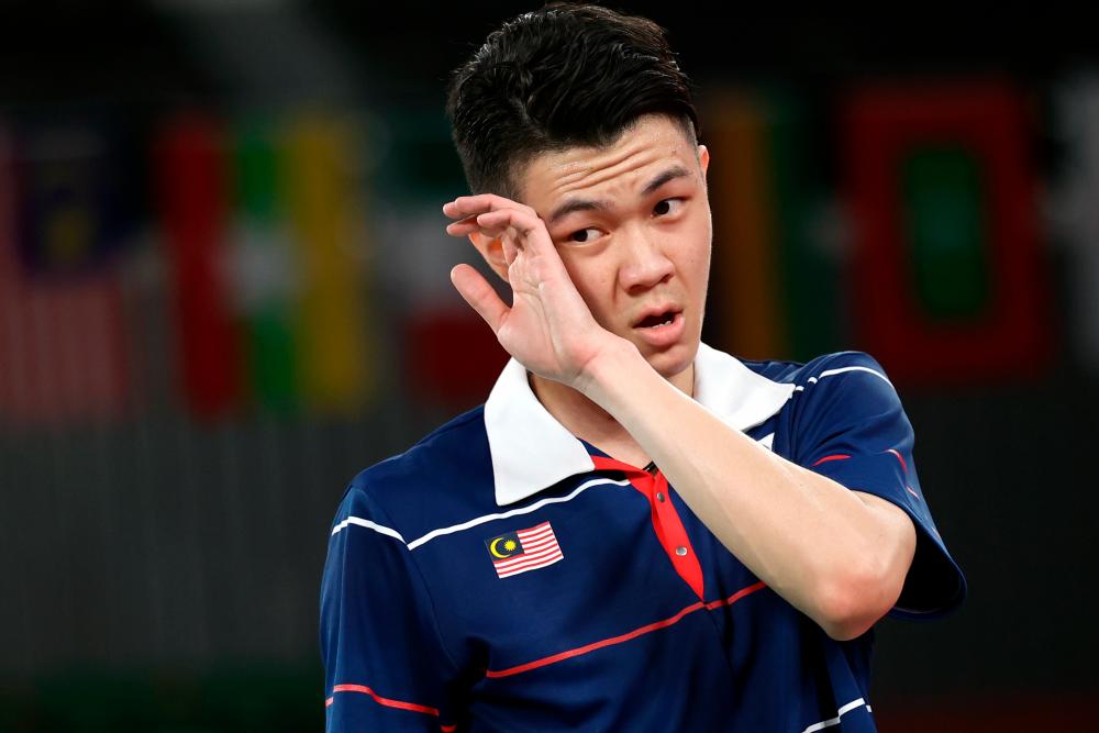 National men singles Lee Zii Jia at the Tokyo 2020 Olympic Games -BERNAMApix