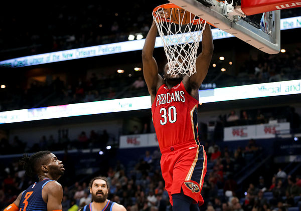 New Orleans Pelicans center Julius Randle (30) dunks against the Oklahoma City Thunder during the second half at the Smoothie King Center. — Reuters