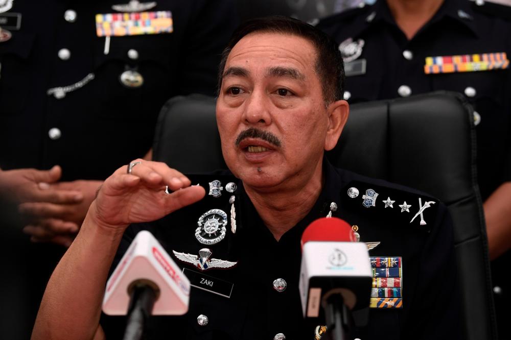 State police chief Datuk Muhamad Zaki Harun. BERNAMAPIX