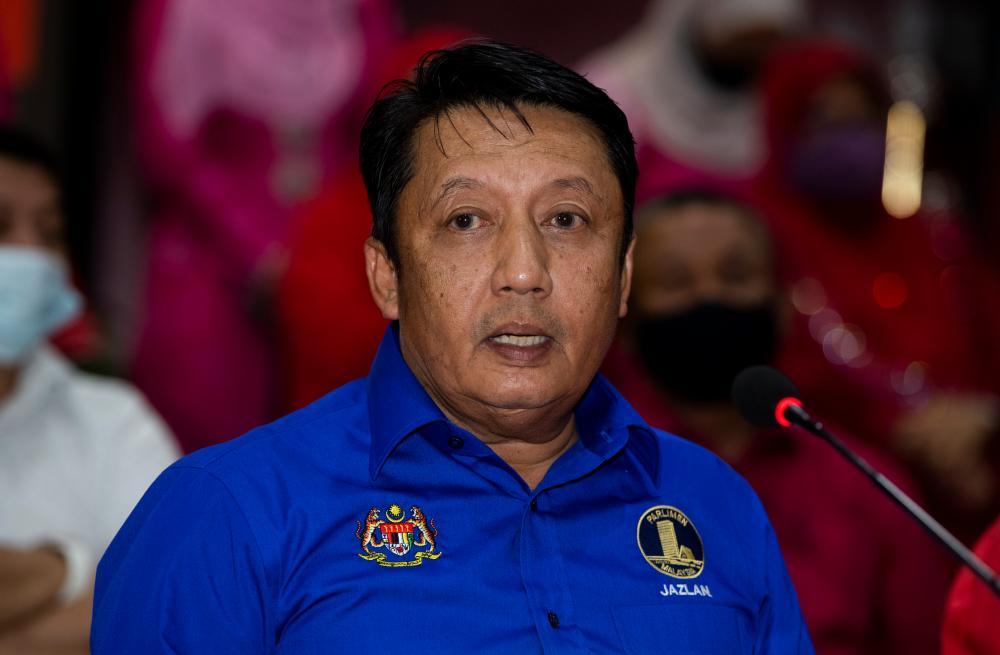 Pengerusi Badan Perhubungan UMNO Kelantan, Datuk Ahmad Jazlan Yaakob. - fotoBERNAMA