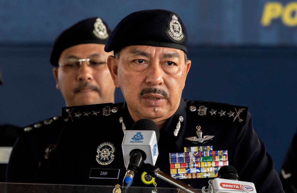 Ketua Polis Kelantan Datuk Muhamad Zaki Harun. fotoBERNAMA