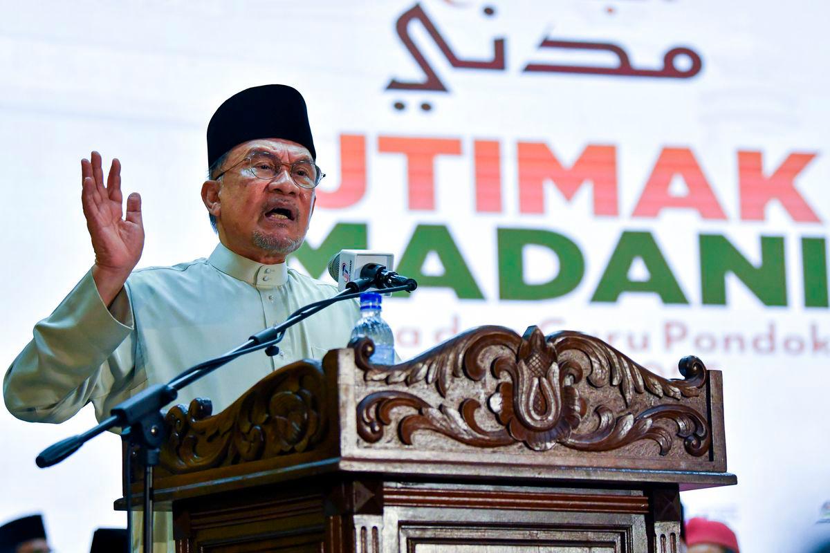 Perdana Menteri Datuk Seri Anwar Ibrahim. FotoBernama