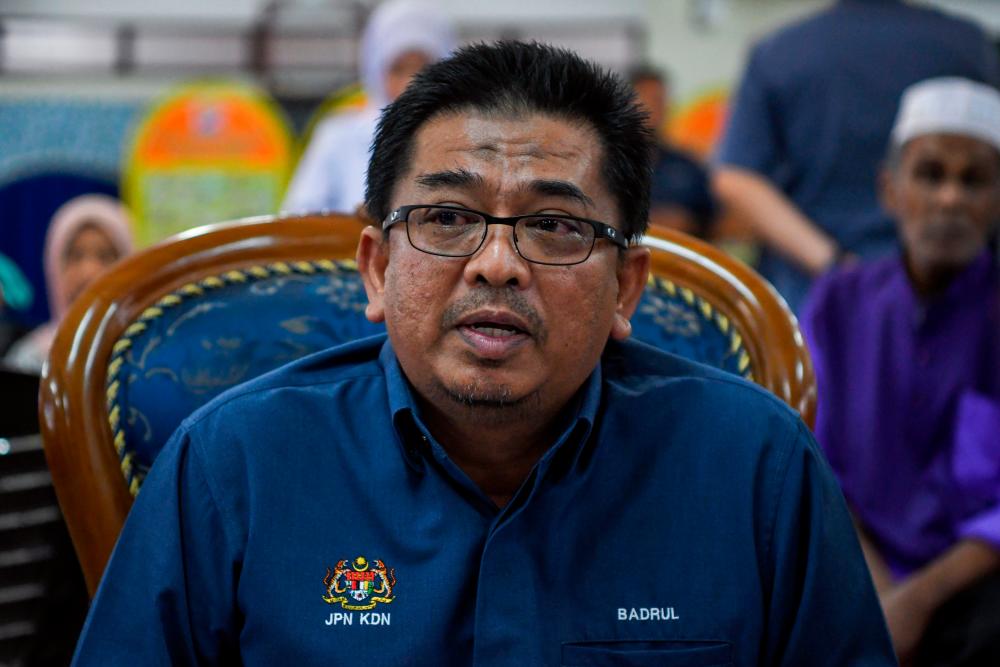 Ketua Pengarah JPN, Badrul Hisham Alias. - fotoBERNAMA