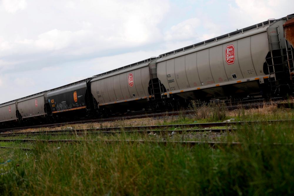 A freight train of the Kansas City Southern Railway Company is pictured in Toluca, Mexico. – REUTERSPIX
