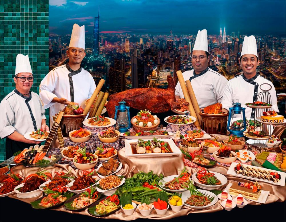 Dive into the spread of over 150 authentic dishes at the Klasik 3 Rasa buffet.