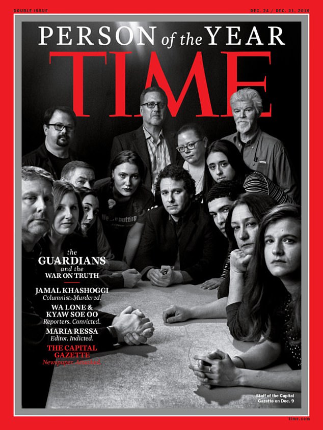The Capital Gazette newspaper in Annapolis, Maryland, is recognized by Time, as they continue with their coverage after five colleague were gunned down on June 28.