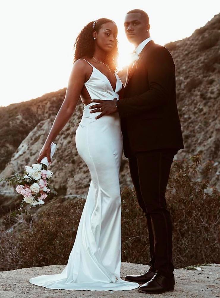 Kiara (left) with her husband, Joel Brokenbrough. — KIARA BRK
