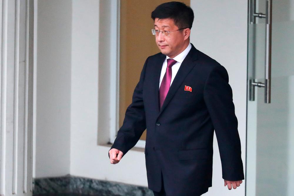 File photo of Kim Hyok Chol, North Korea's special representative for US affairs, leaving the Government Guesthouse in Hanoi, Vietnam, on Feb 23, 2019. — Reuters