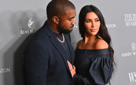 Kanye West and Kim Kardashian- AFP