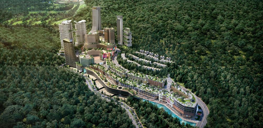 Model of King’s Park, the first central business district (CBD) in Genting Highlands