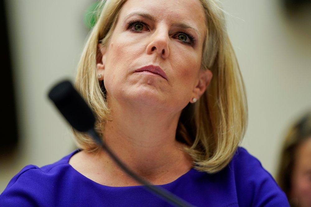 US Secretary of Homeland Security Kirstjen Nielsen waits to testify to the House Judiciary Committee on Capitol Hill in Washington. on Dec 20, 2018. — Reuters