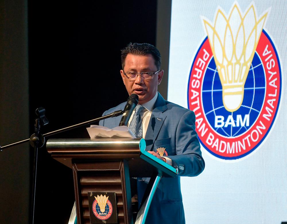 Badminton Association of Malaysia president, Tan Sri Mohamad Norza Zakaria. - BERNAMApix
