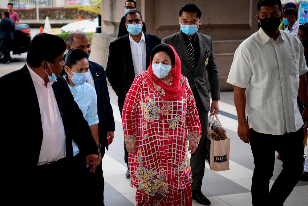 Datin Seri Rosmah Mansor arrives at the Kuala Lumpur High Court today. - Bernama