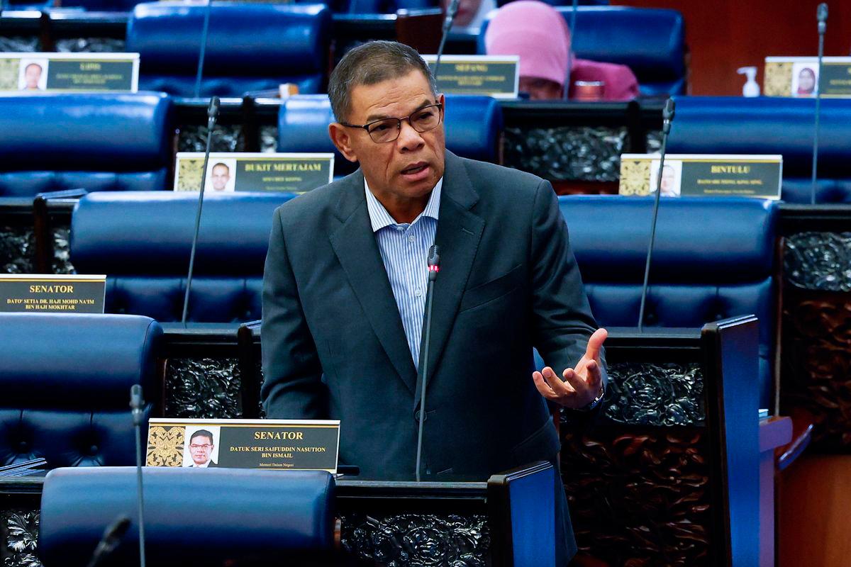Home Minister Datuk Seri Saifuddin Nasution Ismail - BERNAMAPIX