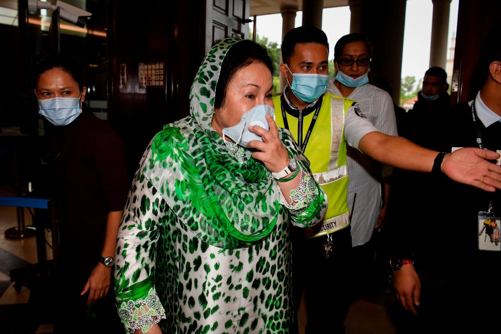 Datin Seri Rosmah Mansor arrives at the Kuala Lumpur High Court today. - Bernama