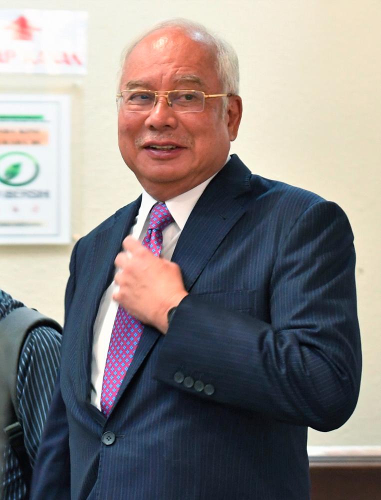 Former prime minister Datuk Seri Najib Abdul Razak at the Kuala Lumpur High Court on May 2, 2019. — Bernama