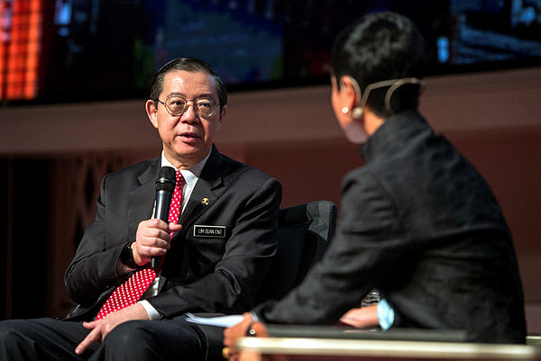 Finance Minister Lim Guan Eng speaking during the Budget 2020 Forum today. — Bernama