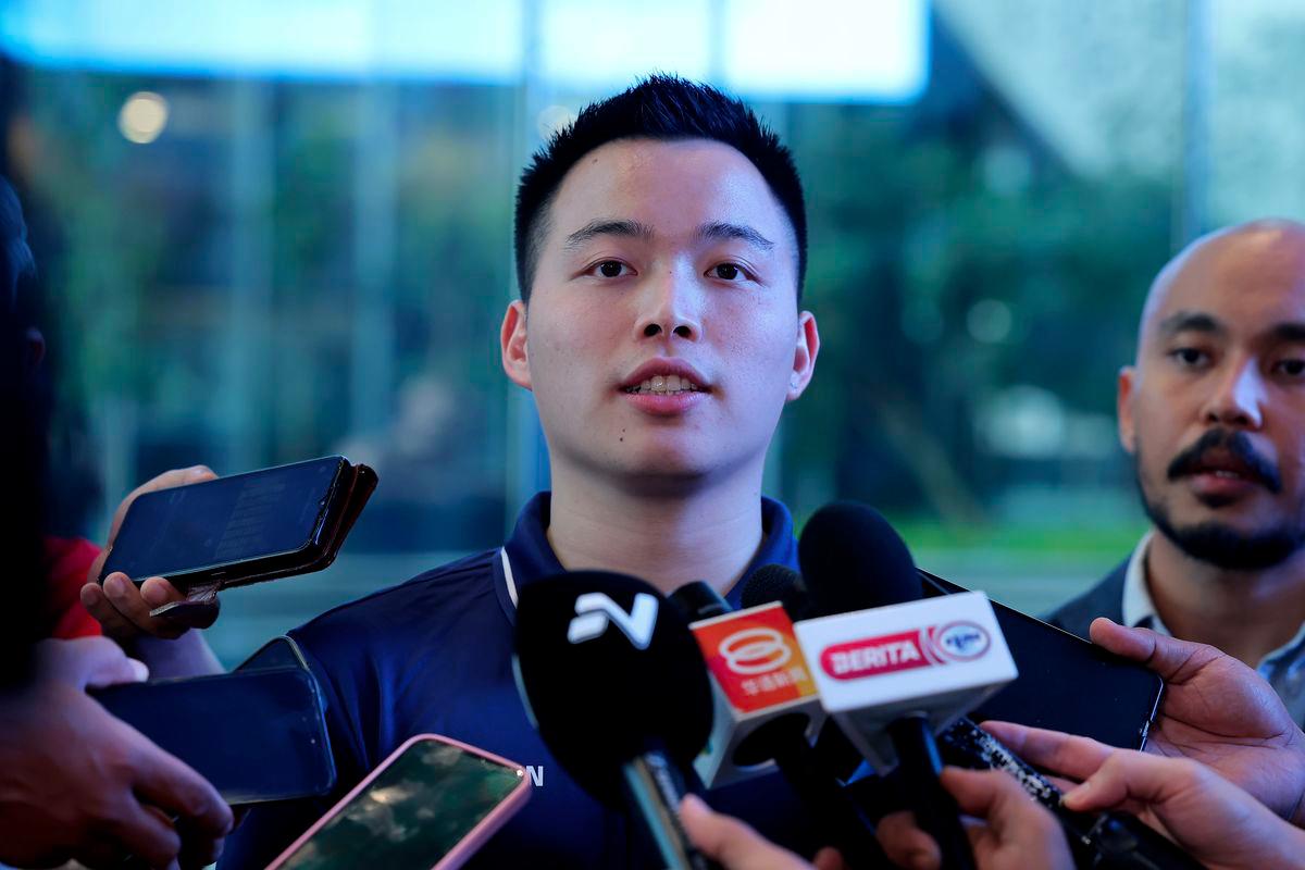 Malaysian badminton doubles player Aaron Chia - BERNAMAPIX