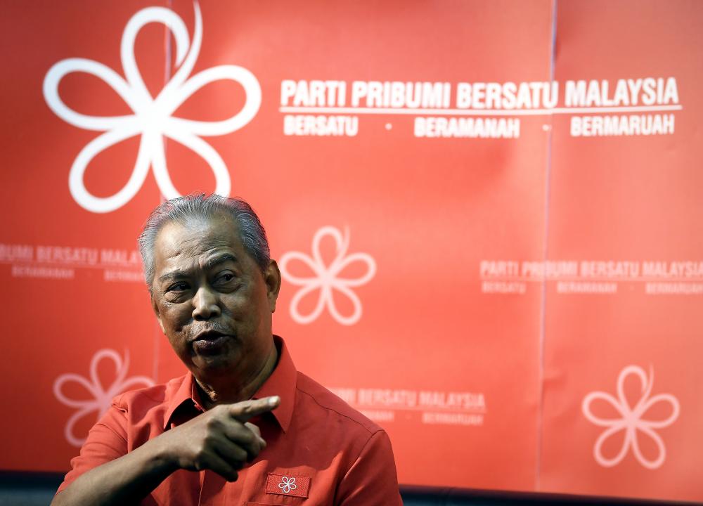 Parti Pribumi Bersatu Malaysia (Bersatu) president Tan Sri Muhyiddin Yassin.