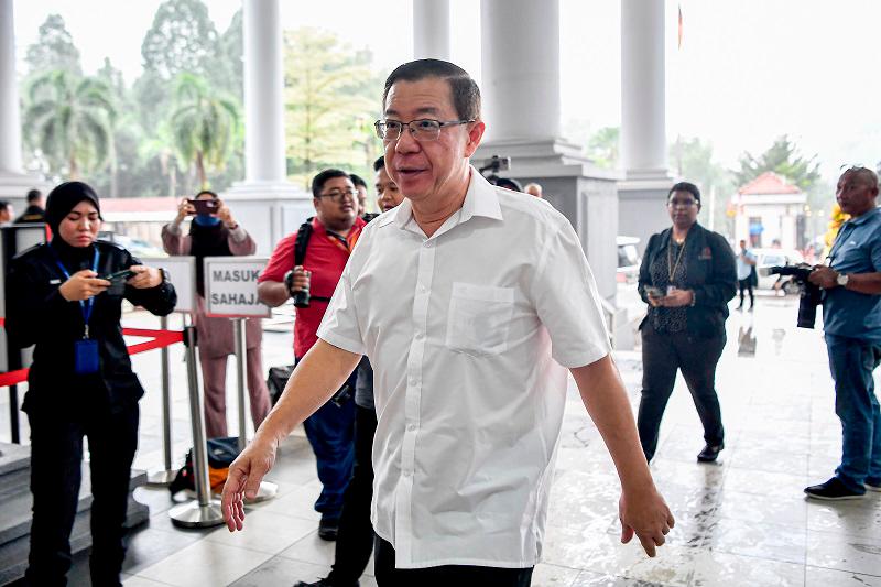 Bekas Ketua Menteri Pulau Pinang, Lim Guan Eng. - fotoBERNAMA