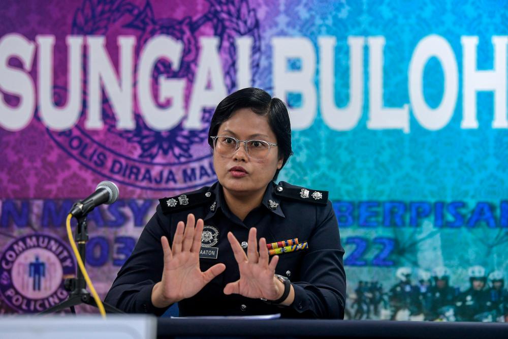 Sungai Buloh district police chief, Supt Shafa’aton Abu Bakar. - BERNAMAPIX