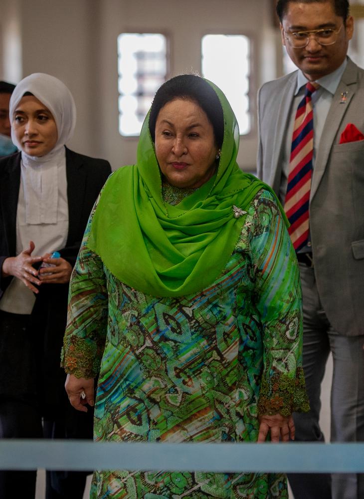 Datin Seri Rosmah Mansor at the Kuala Lumpur High Court today. - Bernama