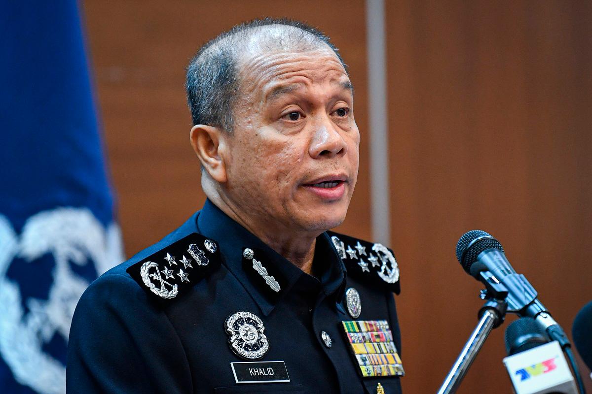 Inspector-General of Police Datuk Seri Mohd Khalid Ismail. - BERNAMApix