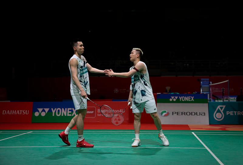 Men’s doubles aces, Aaron Chia-Soh Wooi Yik. - BERNAMAPIX