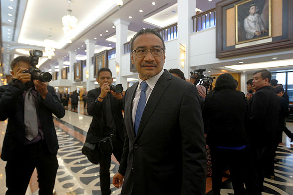 Umno vice-president and Sembrong MP Datuk Seri Hishammuddin Tun Hussein attends Parliament. — Bernama