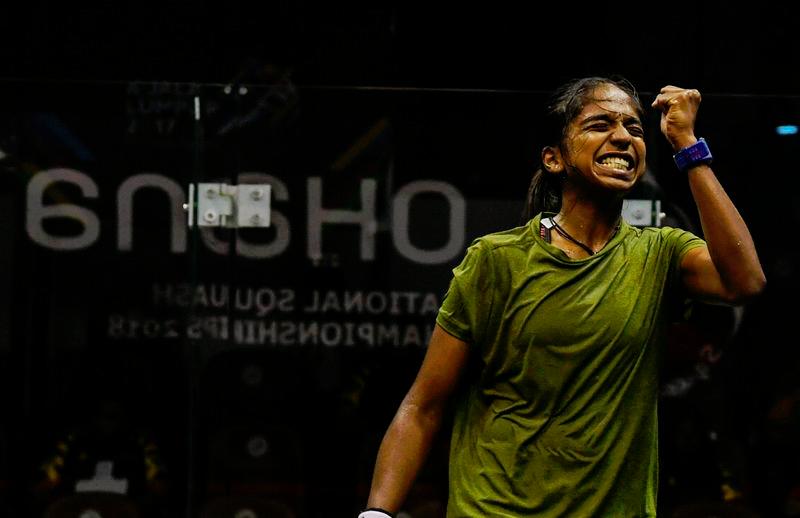 National squash player S.Sivasangari - BERNAMApix
