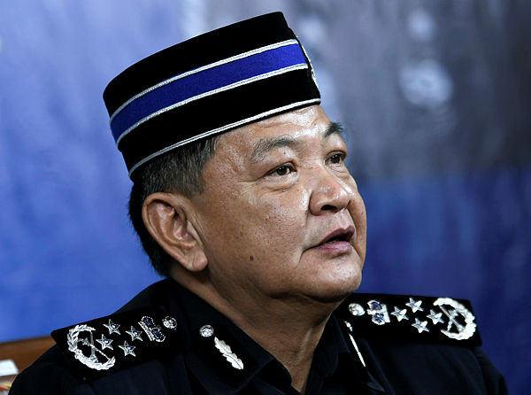 Inspector–General of Police Datuk Seri Abdul Hamid Bador at the donning of ranks for 231 personnel of the Internal Security and Public Order Department at the General Operations Force (PGA) in Semenyih, on July 16. — Bernama