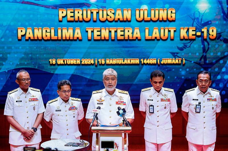 Royal Malaysian Navy (RMN), chief Admiral Datuk Zulhelmy Ithnain. - BERNAMApix