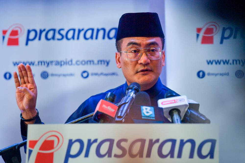 Prasarana president and chief executive officer, Mohd Azharuddin Mat Sah - BERNAMAPIX