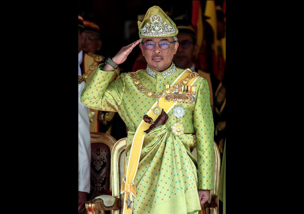 Yang di-Pertuan Agong Al-Sultan Abdullah Ri’ayatuddin Al-Mustafa Billah Shah. — Bernama