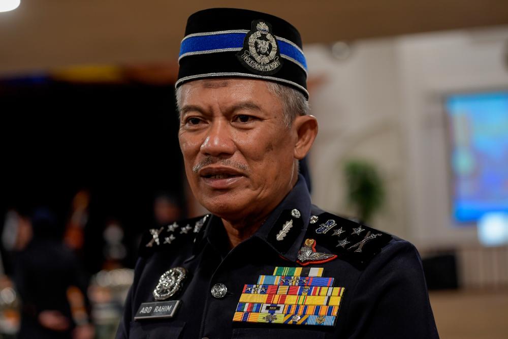 Bukit Aman Management Department director Datuk Abdul Rahim Jaafar at the National Hero Service Medal Award presentation at the Royal Malaysia Police College today. — Bernama