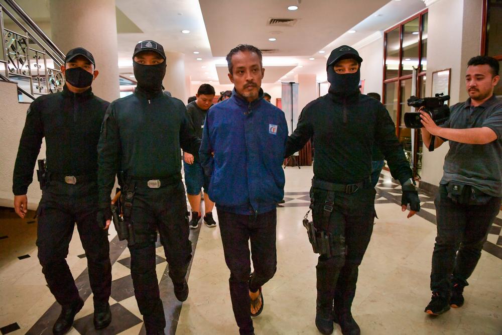 KUALA LUMPUR, May 17 -- Five men were charged in the Magistrate’s Court today on charges of kidnapping a salesman to obtain a ransom of RM1.12 million last April. BERNAMAPIX